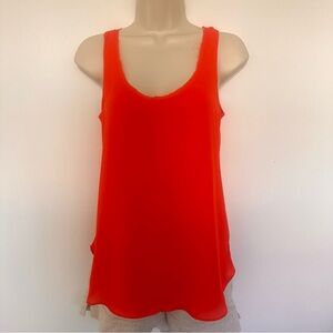 Krisa Women’s Salmon Tank Top Semi-sheer XS